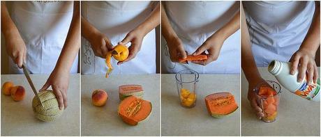 SMOOTHIE de Melocotón y Melón de Cantaloup #SmoothieAndaluz sMOOTHIE PASO A PASO