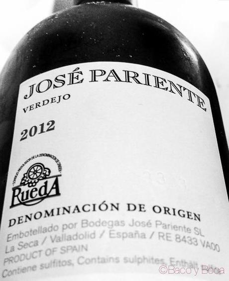 Jose Pariente Verdejo 2012 DO Rueda Jose Pariente blanco y negro
