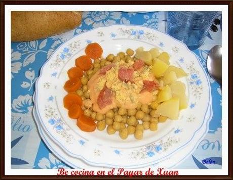 Garbanzos con salmorejo Garbanzos con salmorejo