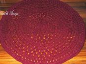 Alfombra trapillo granate