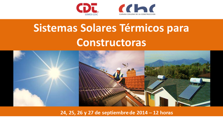 CDT realizará curso Sistemas Solares Térmicos para Constructoras