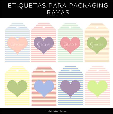 Freebies: etiquetas para packaging