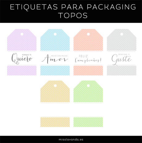 Freebies: etiquetas para packaging