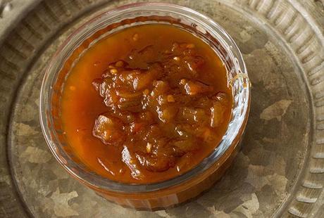 CHUTNEY DE TOMATES Y PIMIENTOS VERDES