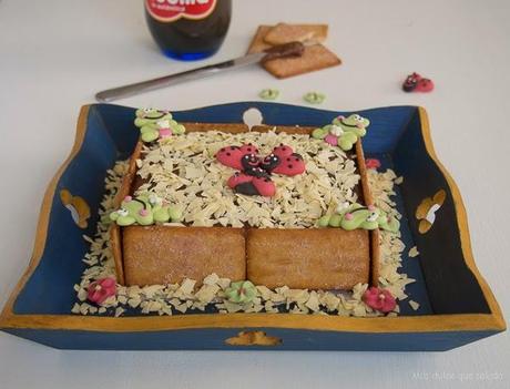 Tarta de Galletas Napolitanas y Nocilla