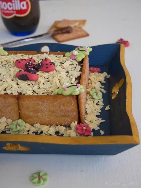Tarta de Galletas Napolitanas y Nocilla