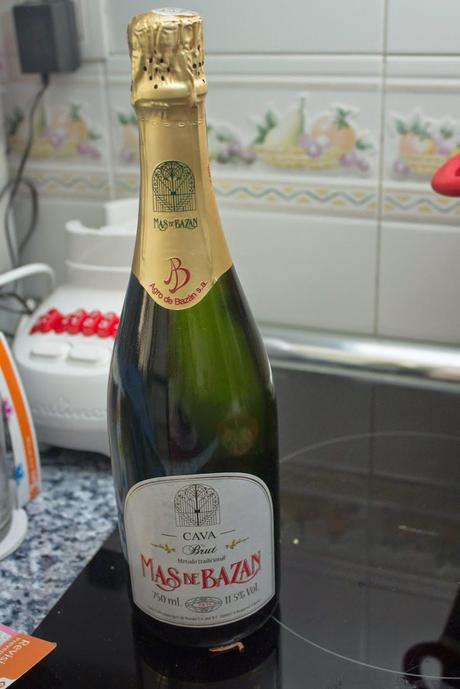 Langostinos al horno con salsa verde de cava y avellanas