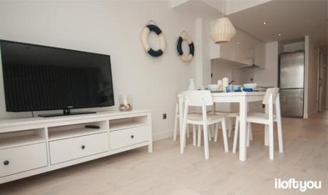 inspiración ikea muebles estilo nórdico escandinavo Estilo nórdico con toques marineros en Sitges estilo marinero decoración decoración nórdica españa decoración muebles ikea decoración en blanco y azúl decoración en blanco blog decoracion interiores 