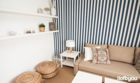 inspiración ikea muebles estilo nórdico escandinavo Estilo nórdico con toques marineros en Sitges estilo marinero decoración decoración nórdica españa decoración muebles ikea decoración en blanco y azúl decoración en blanco blog decoracion interiores 