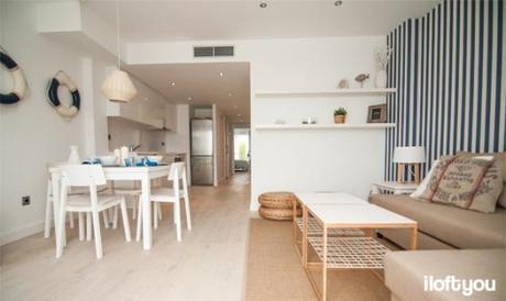 inspiración ikea muebles estilo nórdico escandinavo Estilo nórdico con toques marineros en Sitges estilo marinero decoración decoración nórdica españa decoración muebles ikea decoración en blanco y azúl decoración en blanco blog decoracion interiores 
