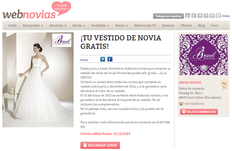 Ahorra en tu boda con Webnovias