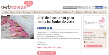 Ahorra en tu boda con Webnovias