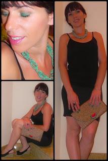 Esmeralda para alegrar un conjunto negro (Look, manicura, outfit y peinado)