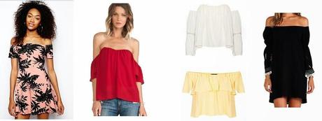 SUMMER TREND; OFF THE SHOULDERS.-