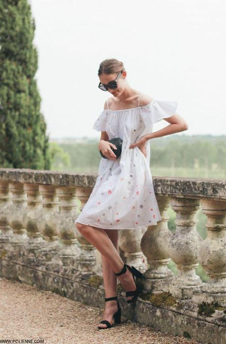 LRG Magazine - El ultimo Sex-Appeal - Escote Barco - Look Blanco y  Topitos