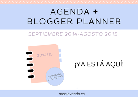 Freebies: Agenda y Blogger Planer 2014/15