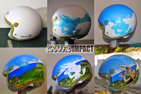 Casco jet ls2 Rocket2 decorado