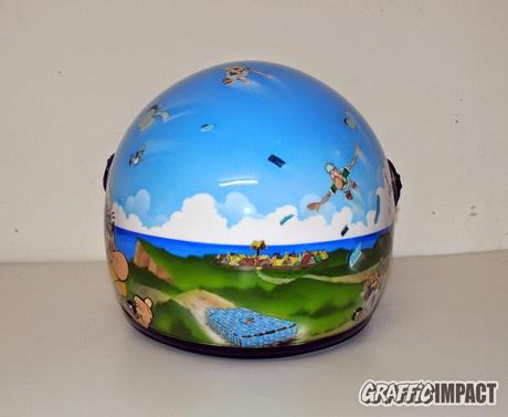 Casco jet ls2 Rocket2 decorado