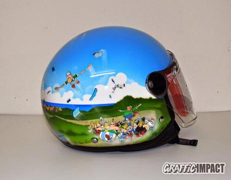 Casco jet ls2 Rocket2 decorado