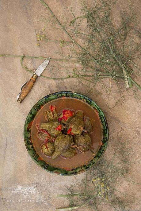 Berenjenas aliñadas con vinagre