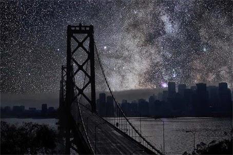 ciudades sin contaminacion noche estrellada