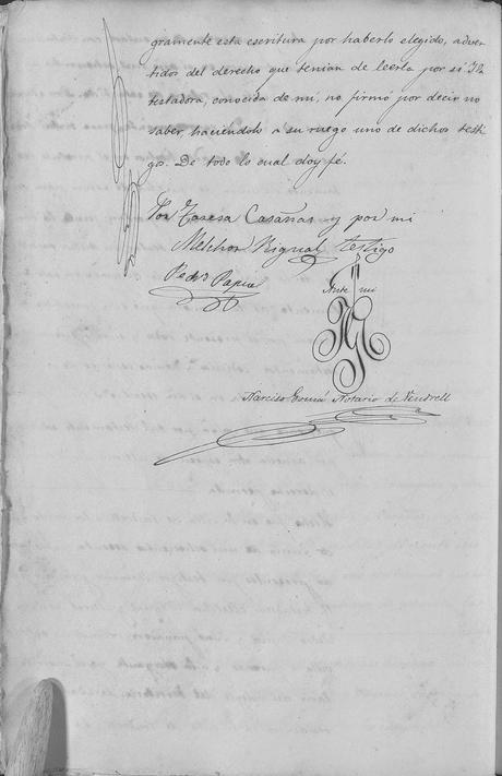 Genealogía:  Los testamentos como parte de los documentos notariales.