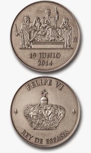 MEDALLA OFICIAL DE LA PROCLAMACIÓN DE FELIPE VI