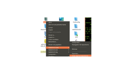Instalar y configurar Rabbit CVS(clon de Tortoise SVN) en local con NetBeans en ubuntu 14.04