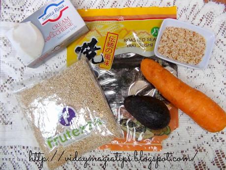 Sushi de Quinoa (Almuerzo o Cena)