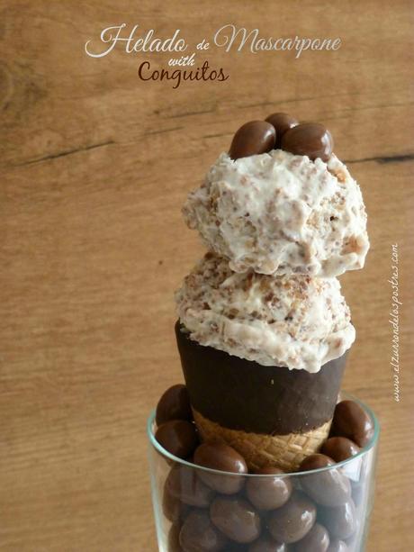 Helado de Mascarpone con Conguitos