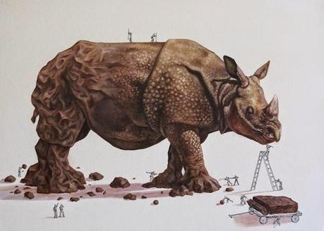 Ricardo Solís, un constructor que crea animales a través de la ilustración