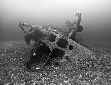 Los restos del U-2511 en las costas de Irlanda del Norte
