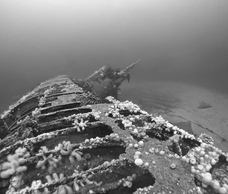 Los restos del U-2511 en las costas de Irlanda del Norte