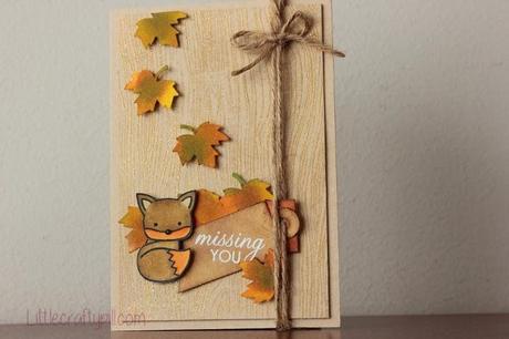 Tarjeta otoñal: missing you / Autumn card: 