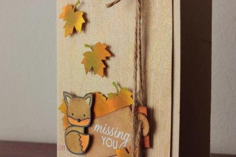 Tarjeta otoñal: missing you / Autumn card: 