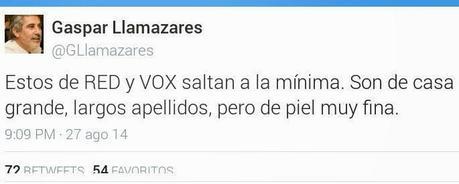 Respuesta a Gaspar Llamazares. #SomosRED