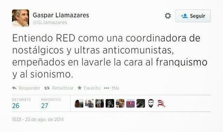 Respuesta a Gaspar Llamazares. #SomosRED