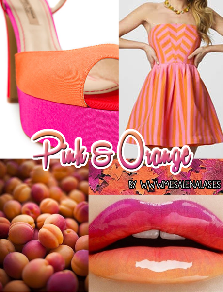 Pink and orange