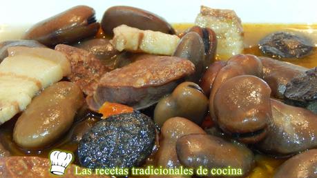 Receta de habas cocidas con chorizo y morcilla