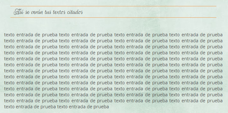 Como personalizar el texto citado de Blogger Como personalizar el texto citado de Blogger