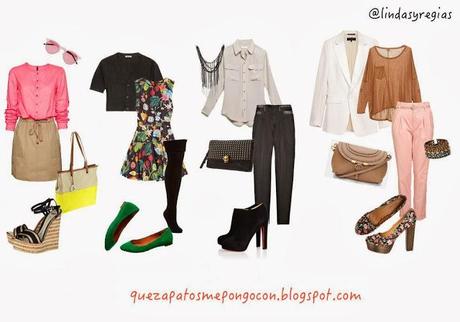 queropamepongopara.blogspot.com Cuatro combinaciones perfectas para que te pongas tus zapatos con falda, vestido y pantalón y  sus respectivos accesorios
