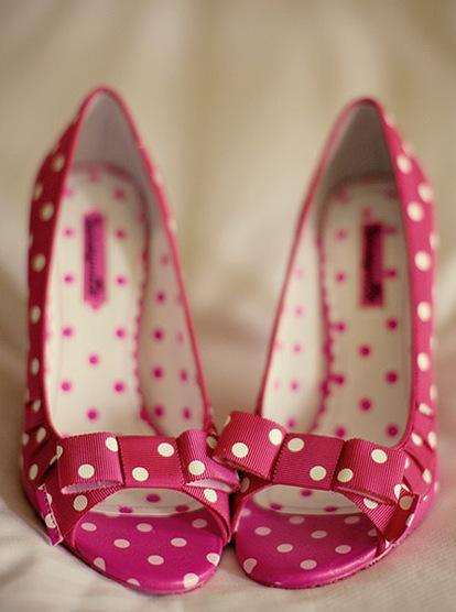 Polka dot shoes