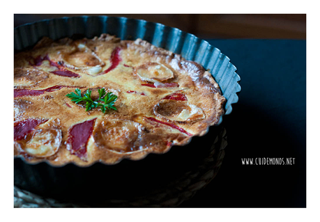 Quiché de queso de cabra y pimientos Quiché de queso de cabra y pimientos