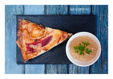 Quiché de queso de cabra y pimientos Quiché de queso de cabra y pimientos