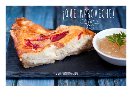 Quiché de queso de cabra y pimientos Quiché de queso de cabra y pimientos