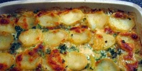 Gratinado de Papas con Hongos