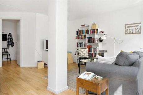 49 m² diáfanos ganar espacio interiores nórdicos estilo nórdico escandinavo distribución diáfana decoración pisos pequeños decoración muebles ikea decoración mini pisos diáfanos decoración comedores salones cocinas con isla cocinas blancas modernas blog decoracion interiores