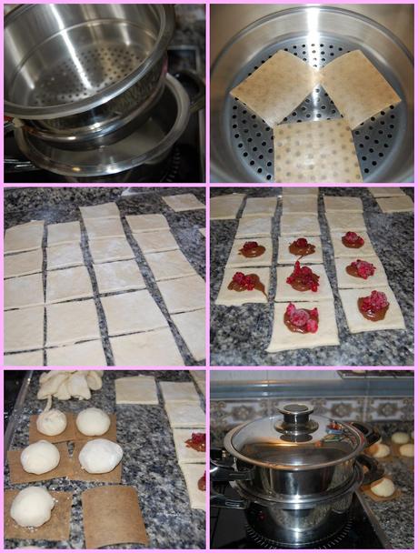 Steamed dumplings o Bollos al vapor, aprendiendo nuevas formas de cocinar!