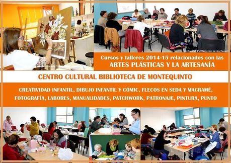 Mas de 60 cursos y talleres disponibles en el Centro Cultural Biblioteca de Montequinto. artesplasticasyartesanía