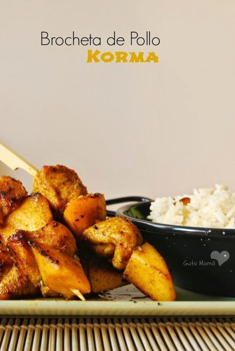 Brochetas de pollo Korma ( #SemanaAsiatica en Lidl )